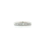 Princess Brilliant Cut Diamond Channel-Set Wedding Band (⅔ ct.) in 14k White Gold