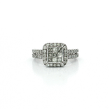 Halo Near-Colorless Diamond Engagement Ring (1 ¼ ct. tw.) in 10k White Gold