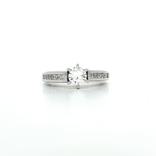 Certified Nearly Flawless Colorless Round Brilliant Diamond Engagement Ring (1 ⅕ ct.) in 14k White Gold