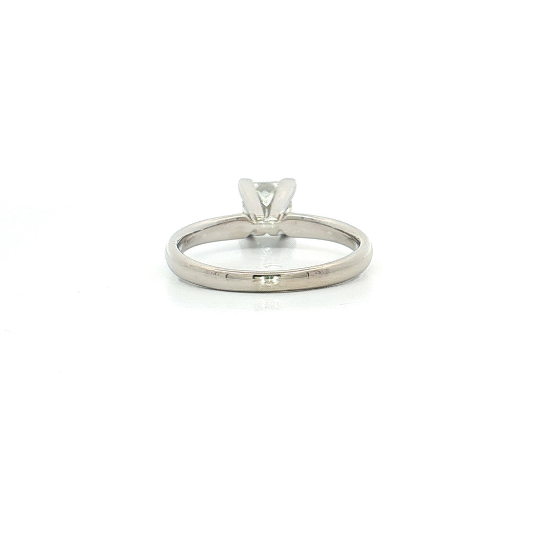 0.72 CT Natural Princess Cut Near Colorless Diamond Solitaire in 14kt White Gold – Jewelry Depot, Inc.