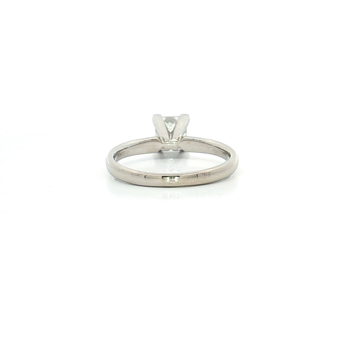 0.72 CT Natural Princess Cut Near Colorless Diamond Solitaire in 14kt White Gold – Jewelry Depot, Inc.