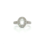 Oval Halo Colorless Diamond Engagement Ring (1 ¾ ct. tw.) in 14k White Gold