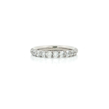 Round Brilliant Cut Nearly Flawless Colorless Diamond Wedding Band (¾ ct.) in 14k White Gold