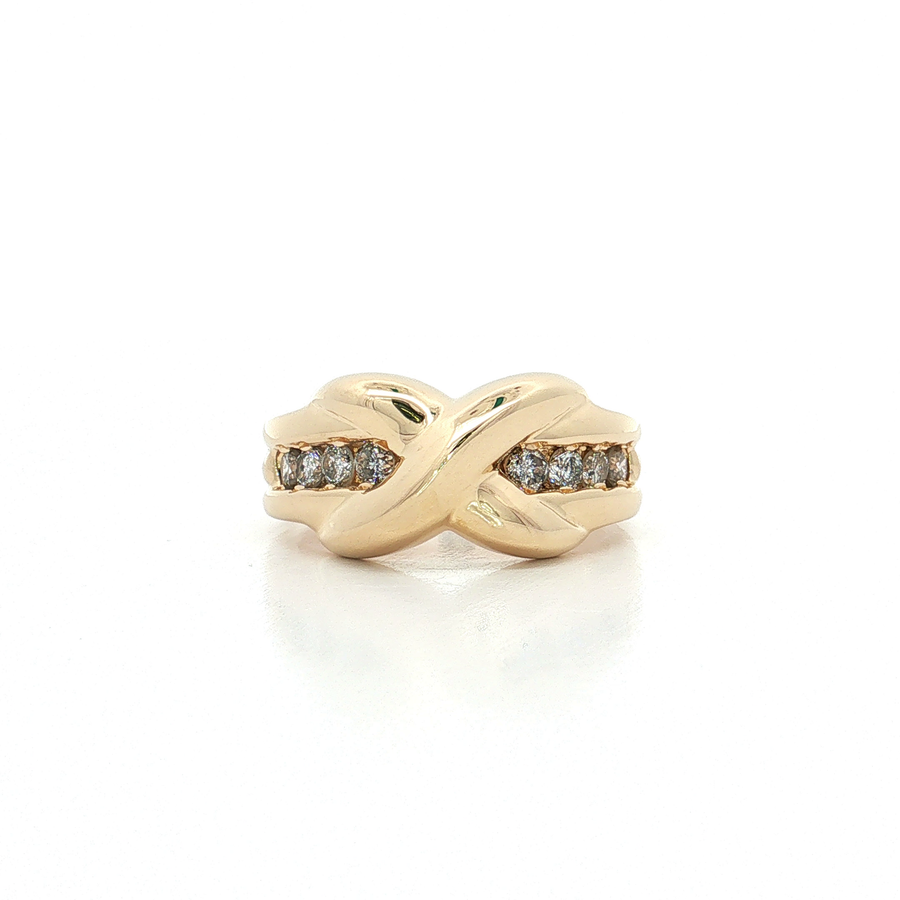 Knot Near-Colorless Diamond Ring (1 ct. tw.) 14k Yellow Gold