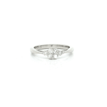 Round Brilliant Cut Nearly Flawless Colorless Diamond Cluster Ring (¼ ct. tw.) in 18k White Gold