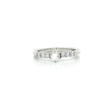 Round Brilliant Cut Colorless Diamond Engagement Ring (⅔ ct.) in 14k White Gold
