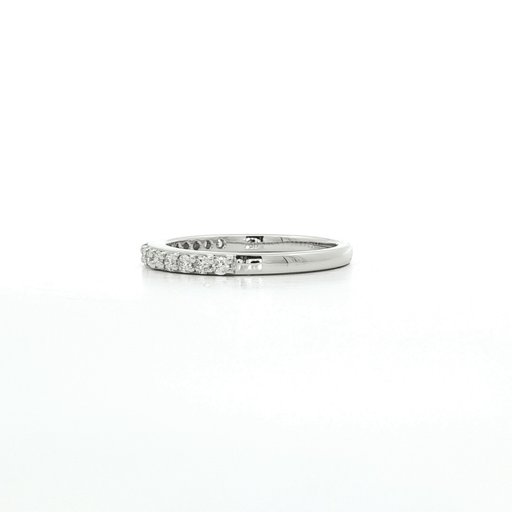 0.35 CTW Colorless Near Flawless Natural Round Brilliant Cut Diamond Wedding Band in 18kt White Gold – Jewelry Depot, Inc.