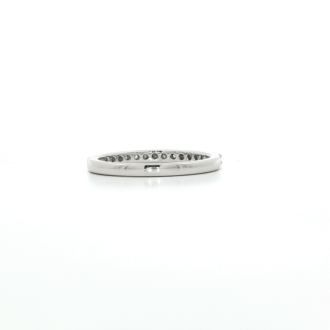 0.35 CTW Colorless Near Flawless Natural Round Brilliant Cut Diamond Wedding Band in 18kt White Gold – Jewelry Depot, Inc.