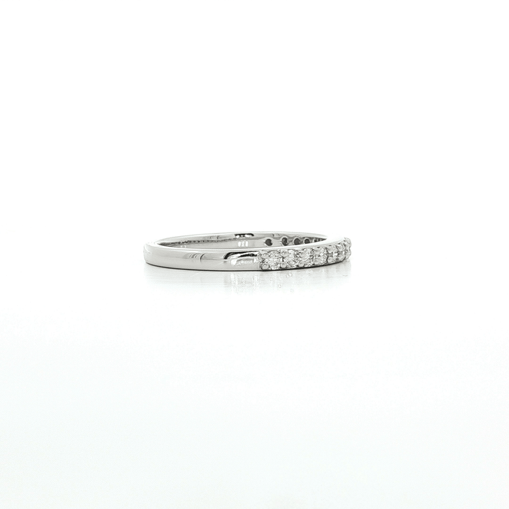 0.35 CTW Colorless Near Flawless Natural Round Brilliant Cut Diamond Wedding Band in 18kt White Gold – Jewelry Depot, Inc.