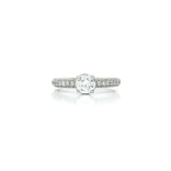 Colorless Micro-Pavé Diamond Engagement Ring (1 ⅙ ct. tw.) in 18k White Gold