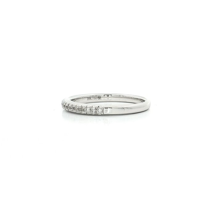 0.17 CTW Natural Round Brilliant Cut Diamonds in an 18kt White Gold Wedding Band – Jewelry Depot, Inc.