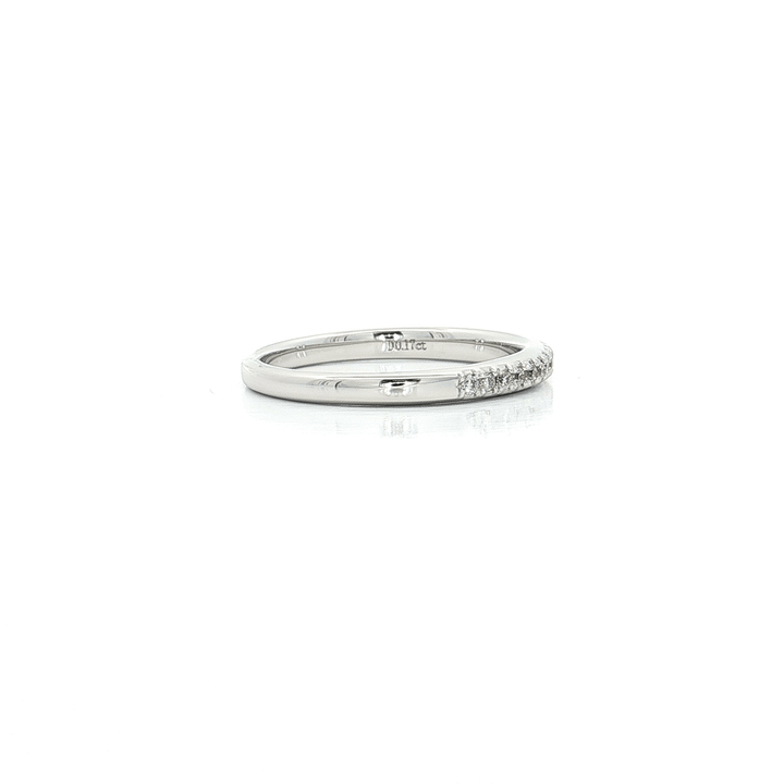 0.17 CTW Natural Round Brilliant Cut Diamonds in an 18kt White Gold Wedding Band – Jewelry Depot, Inc.