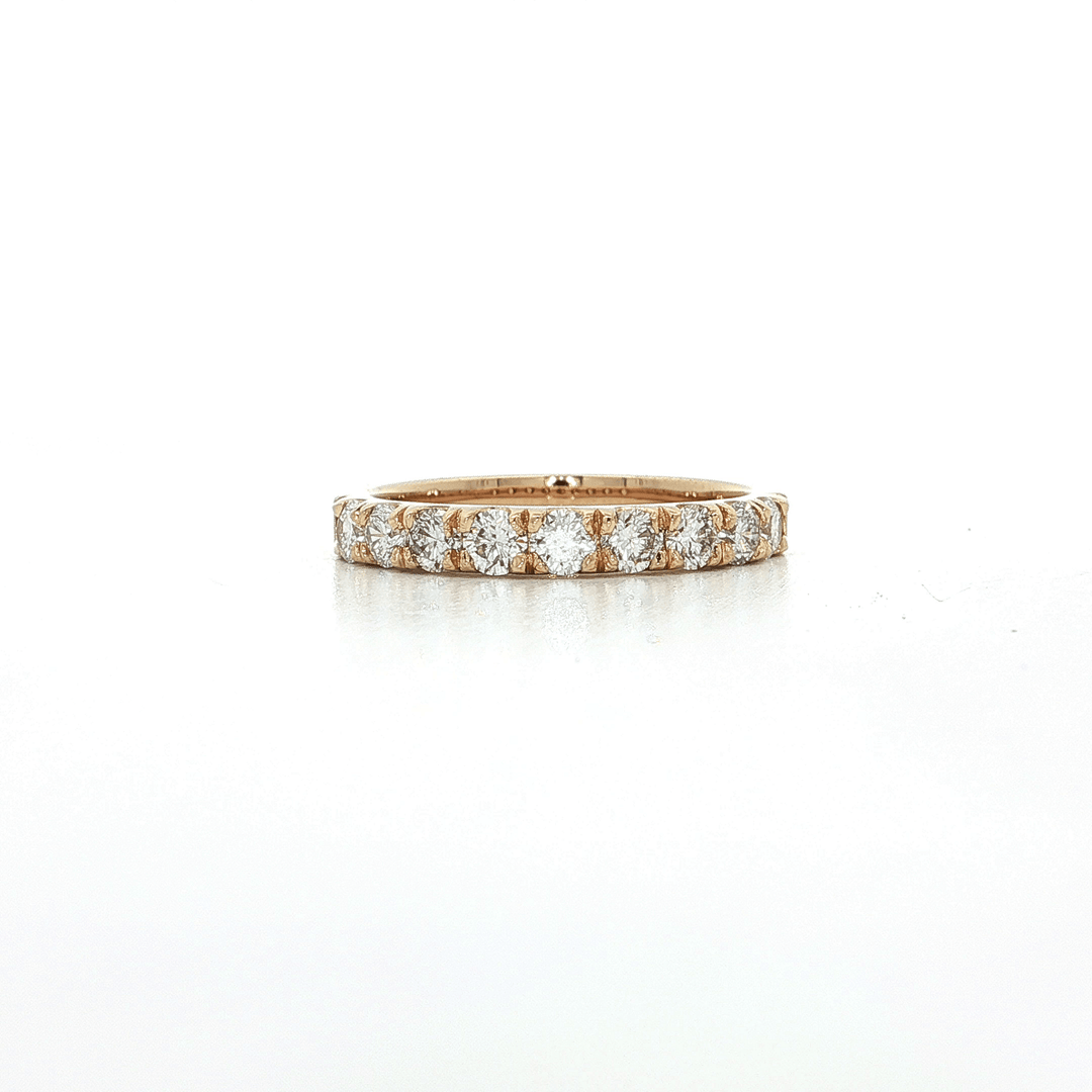 0.80 CTW Natural Round Brilliant Cut Diamond Wedding Band in 14kt Yellow Gold – Jewelry Depot, Inc.