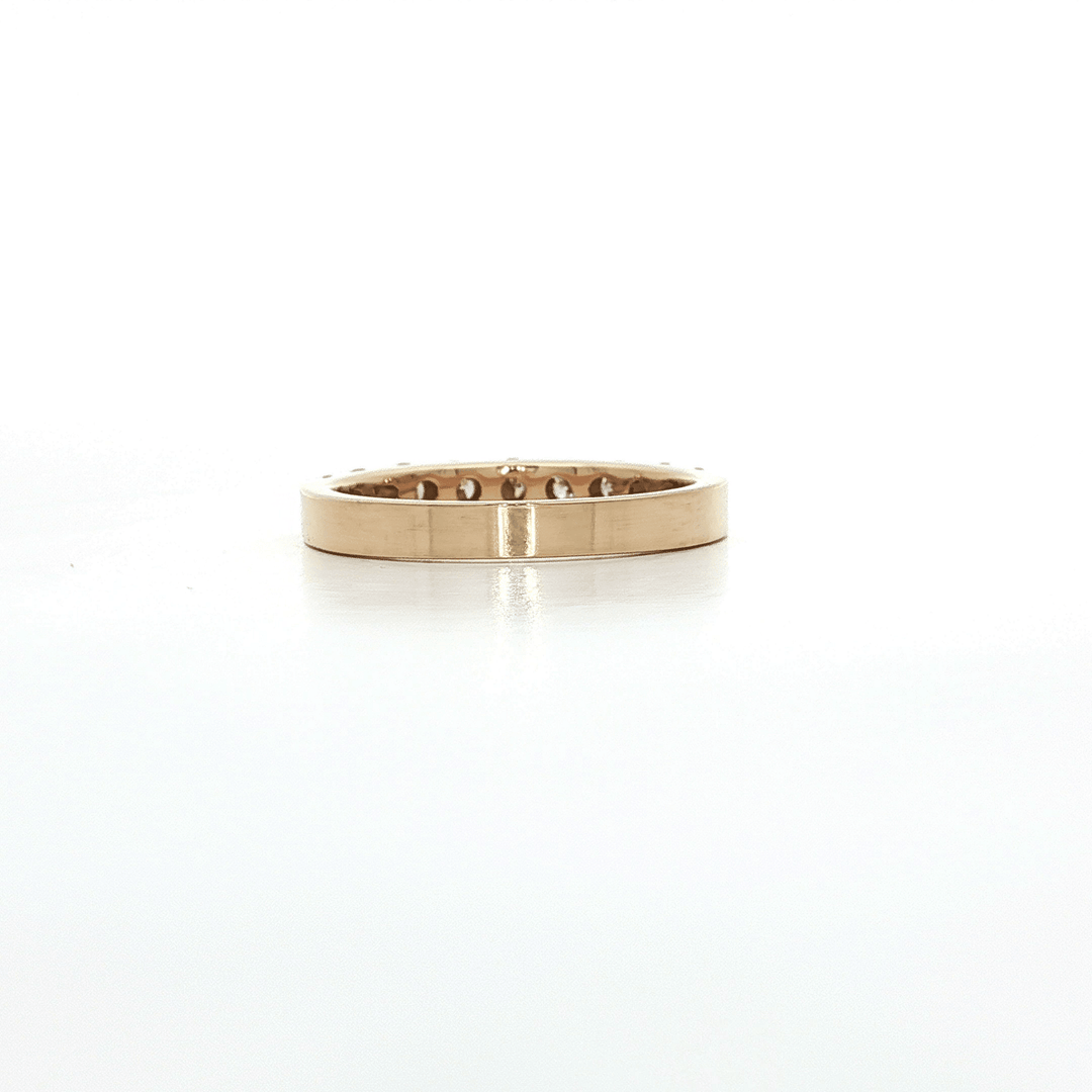 0.80 CTW Natural Round Brilliant Cut Diamond Wedding Band in 14kt Yellow Gold – Jewelry Depot, Inc.