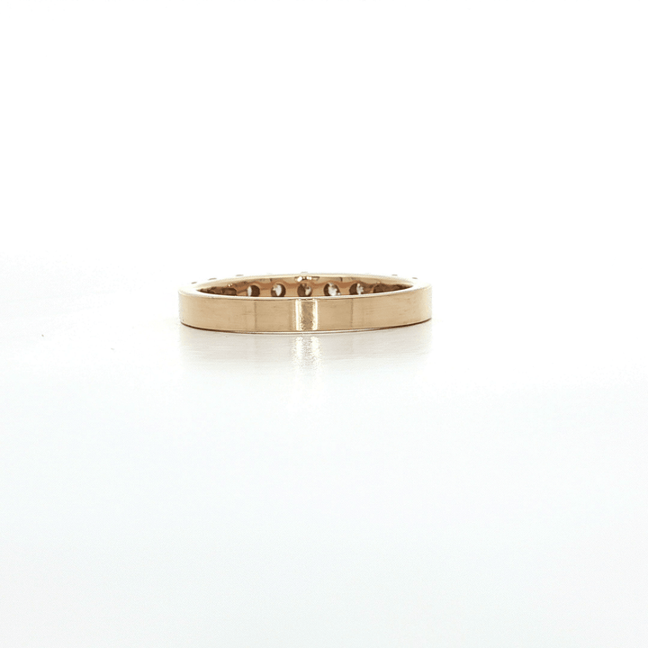 0.80 CTW Natural Round Brilliant Cut Diamond Wedding Band in 14kt Yellow Gold – Jewelry Depot, Inc.