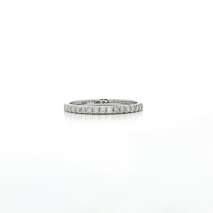 0.30 CTW Natural Round Brilliant Cut Near Colorless Near Flawless Diamond Wedding Band in 14kt White Gold – Jewelry Depot, Inc.