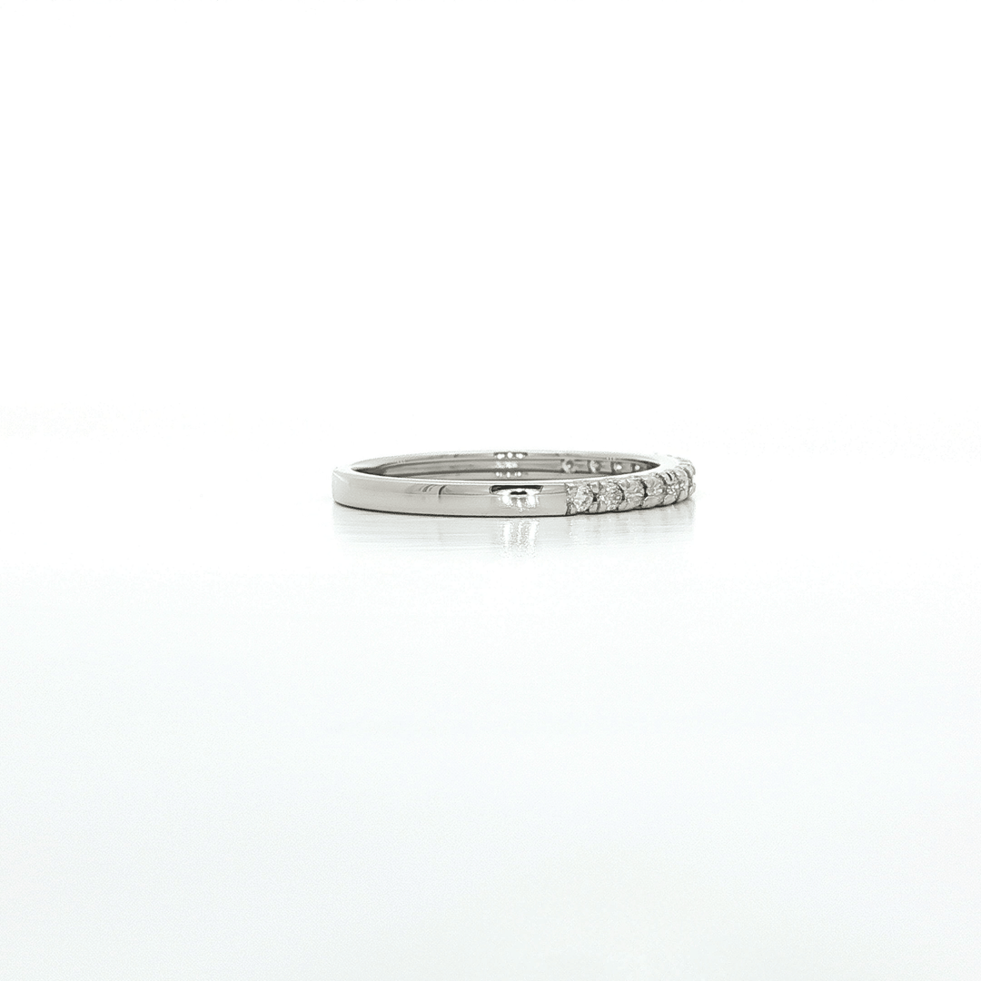 0.30 CTW Natural Round Brilliant Cut Near Colorless Near Flawless Diamond Wedding Band in 14kt White Gold – Jewelry Depot, Inc.