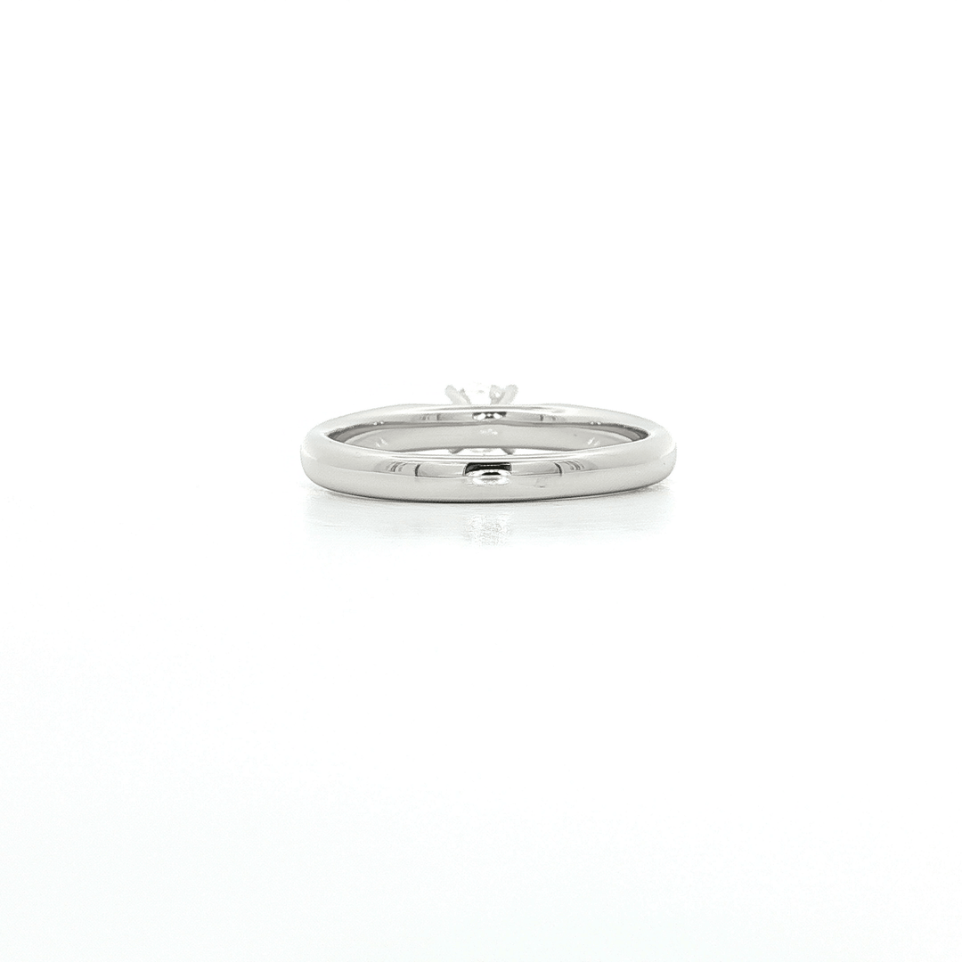 0.45 CT Natural Round Brilliant Cut Near Colorless Diamond Solitaire in 14kt White Gold – Jewelry Depot, Inc.