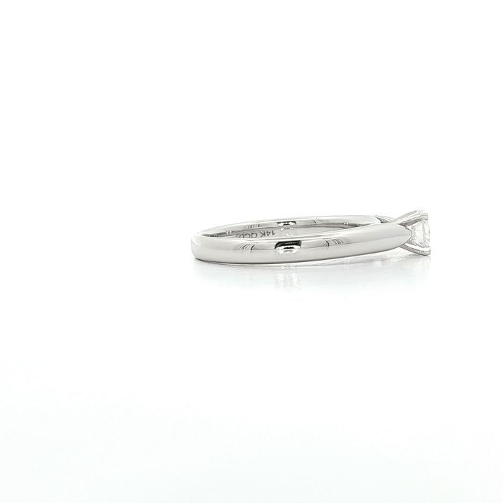 0.45 CT Natural Round Brilliant Cut Near Colorless Diamond Solitaire in 14kt White Gold – Jewelry Depot, Inc.