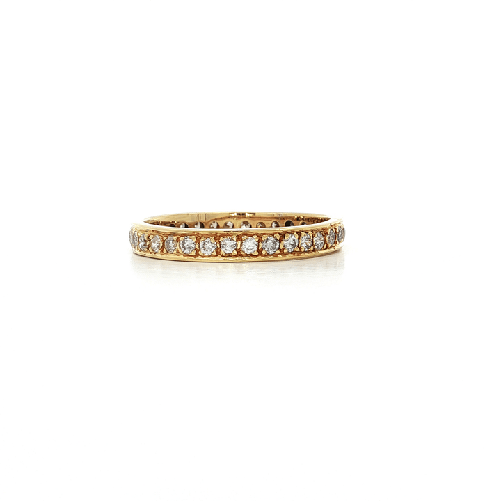 1.00 CTW Natural Round Brilliant Cut Diamond Eternity Band in 18kt Yellow Gold – Jewelry Depot, Inc.