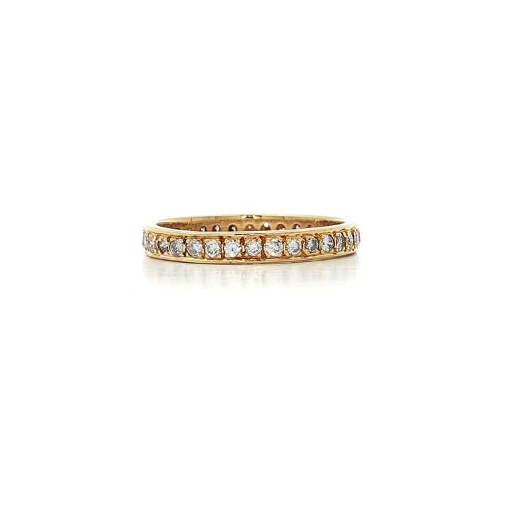 1.00 CTW Natural Round Brilliant Cut Diamond Eternity Band in 18kt Yellow Gold – Jewelry Depot, Inc.