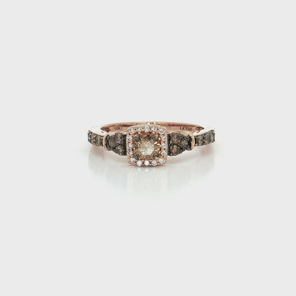 Le Vian® Round Diamond Ring 14k Strawberry Gold