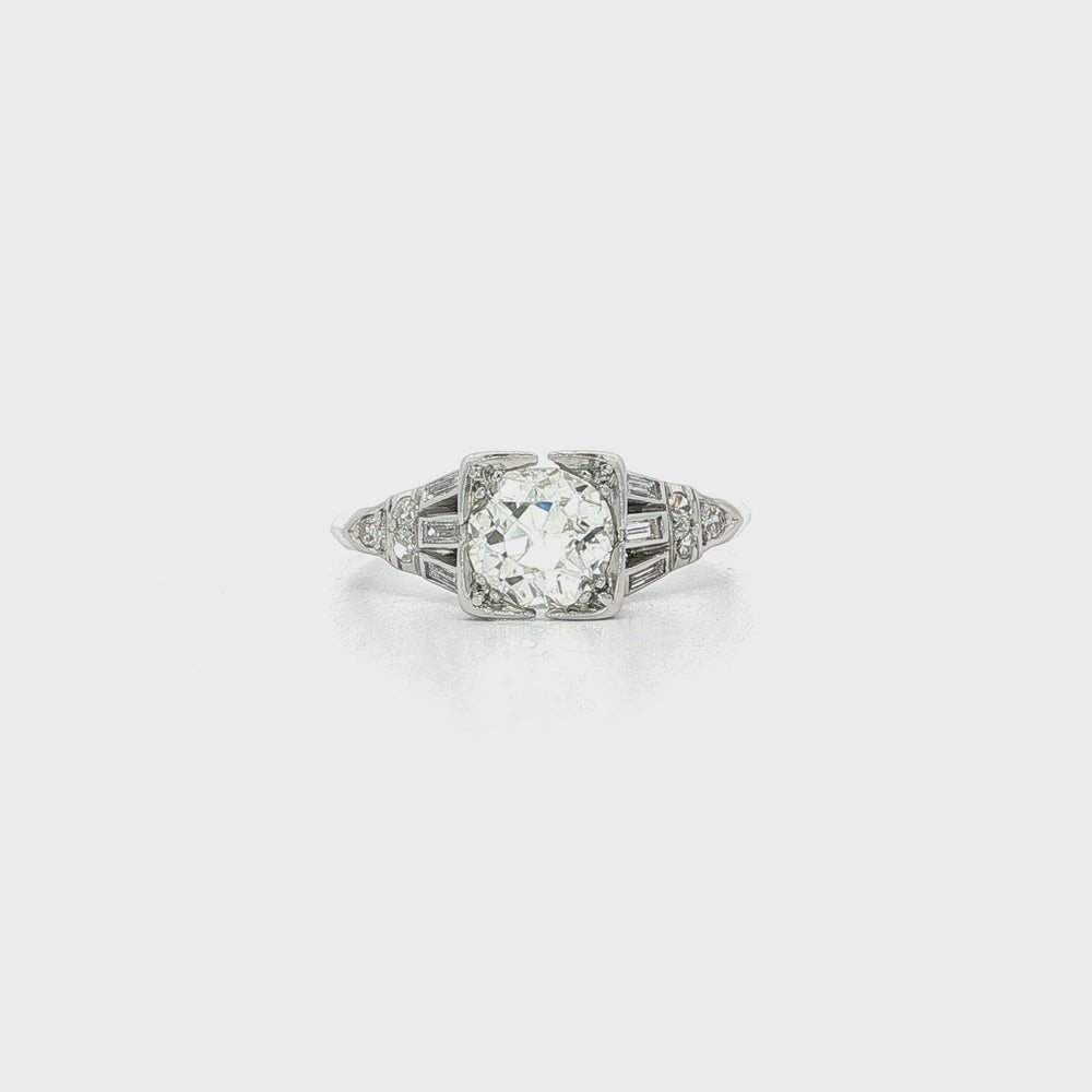 Old European Cut Diamond Ring (1 ⅛ ct. tw.) in Platinum