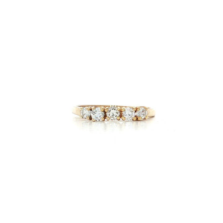 0.50 CTW Diamond Wedding Band in 14kt Yellow Gold