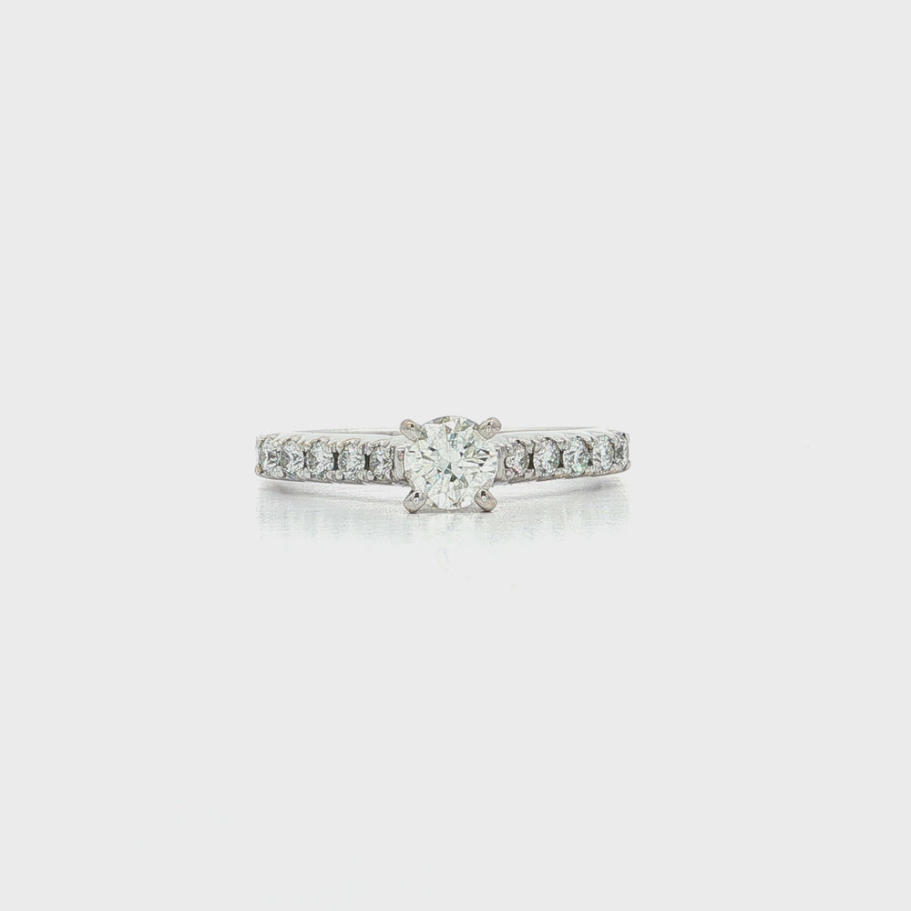 Colorless Diamond Engagement Ring (⅝ ct. tw.) in 18k White Gold