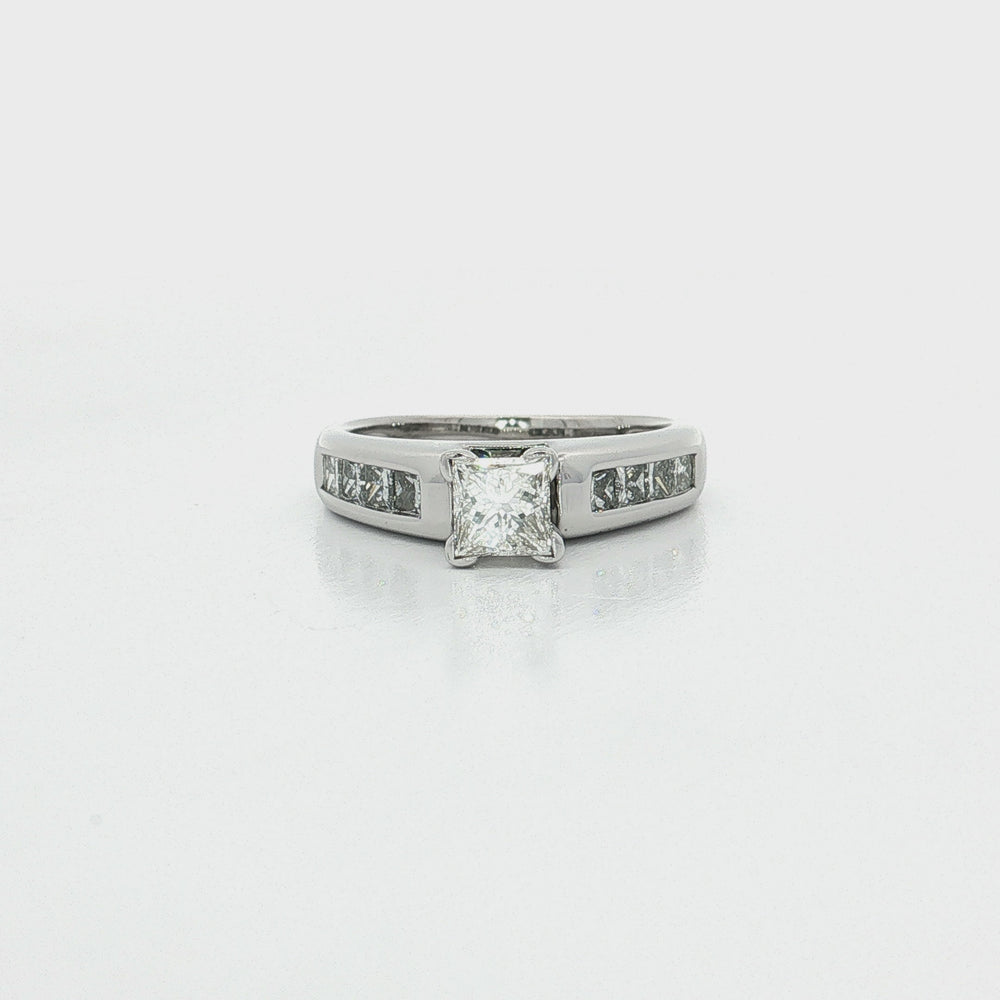 Princess Cut Diamond Engagement Ring (1 ¼ ct. tw.) in 14k White Gold