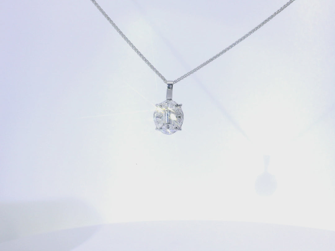1.40 CTW Diamond Pendant