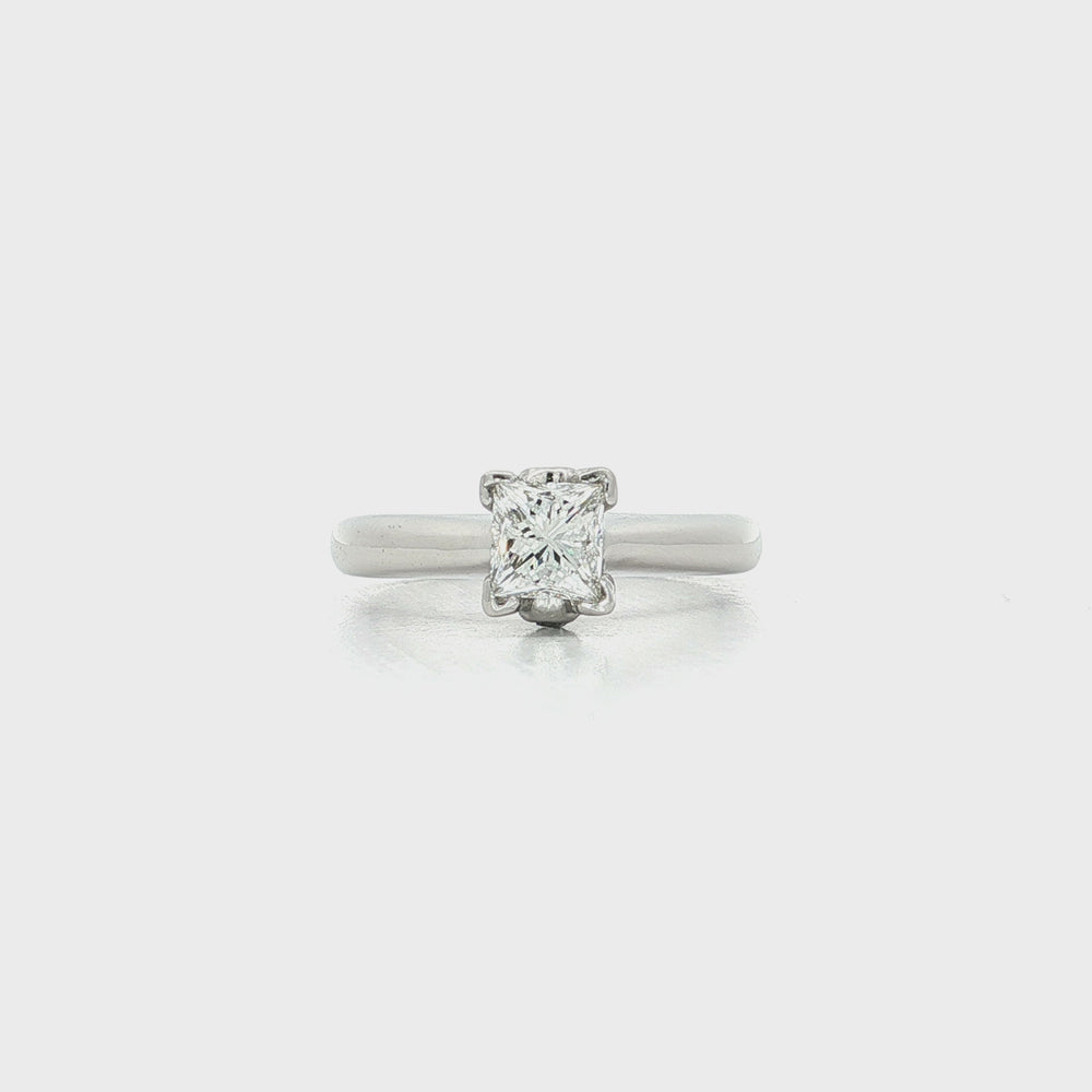 Princess Cut Diamond Ring (¾ ct.) in Platinum & 18k Gold