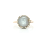 Antique Victorian Cabochon Moonstone Ring (5 ct.) in 14k Yellow Gold Sterling Silver